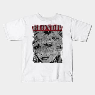 TEXTURE ART - BLONDIE ROCK Kids T-Shirt